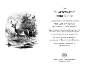 Interior sample for The Blackwater  Chronicle: A narrative of an expedition in Randolph County Virginia in 1851