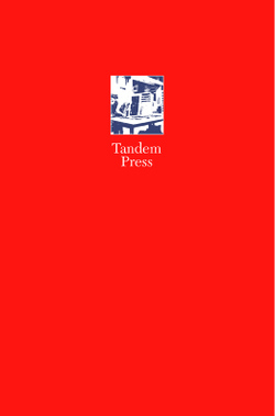 Tandem Press Educational Brochure